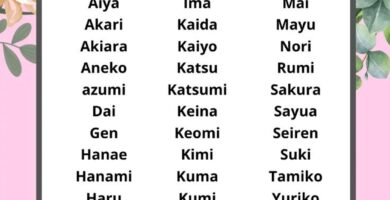 nombres japoneses